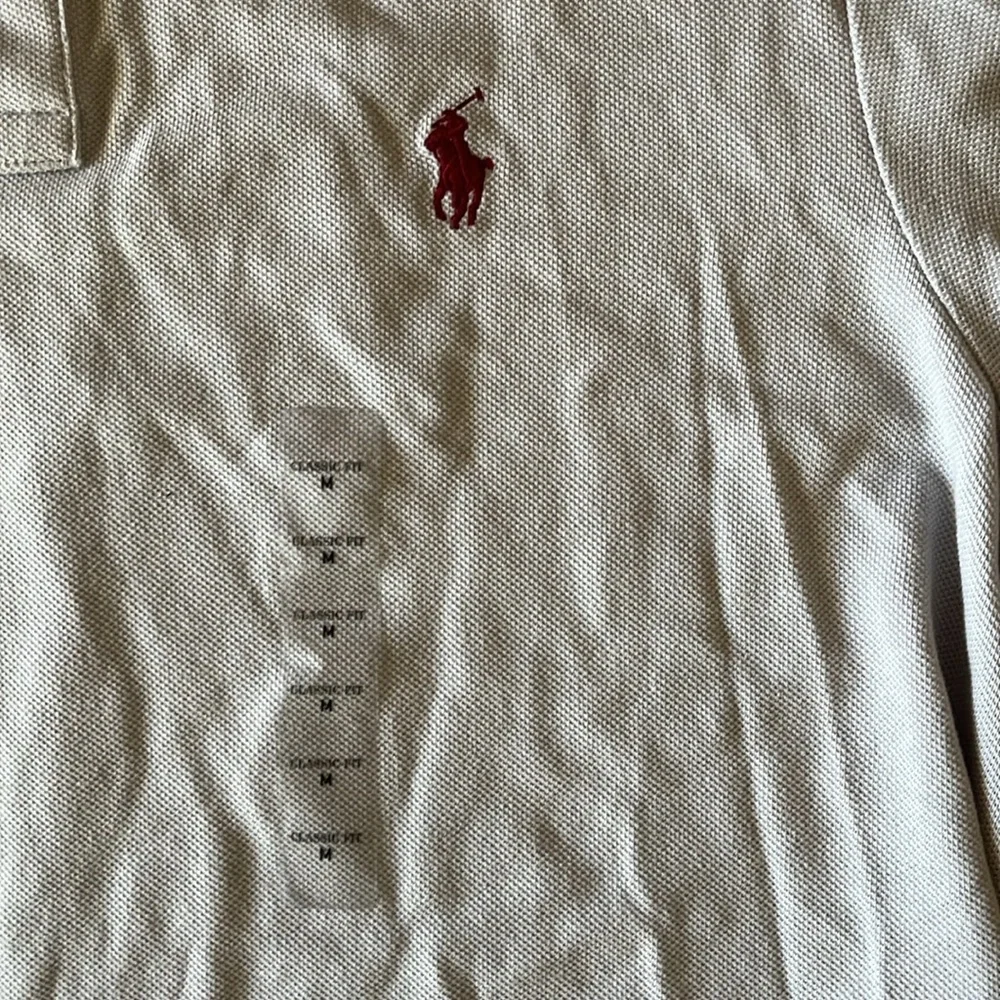 Polo by Ralph Lauren Gray Men's Polo Shirt, Size M